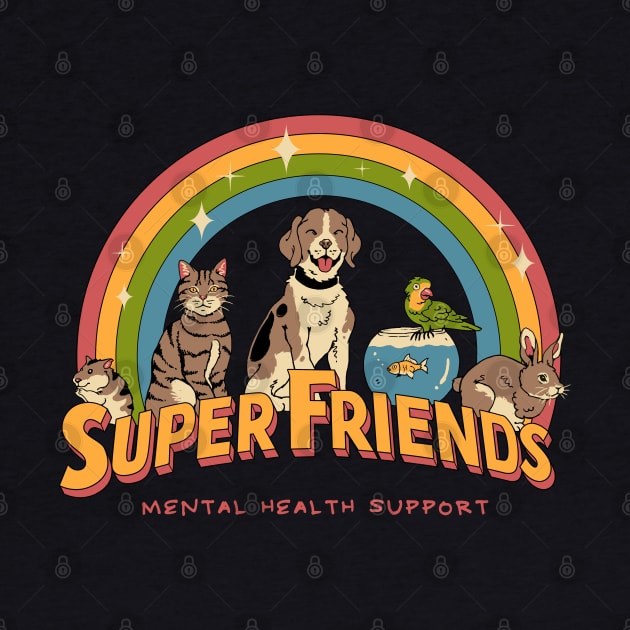 Super Mental Health Friends by Vincent Trinidad Art